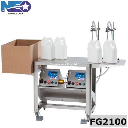 two nozzles beverage filling machine